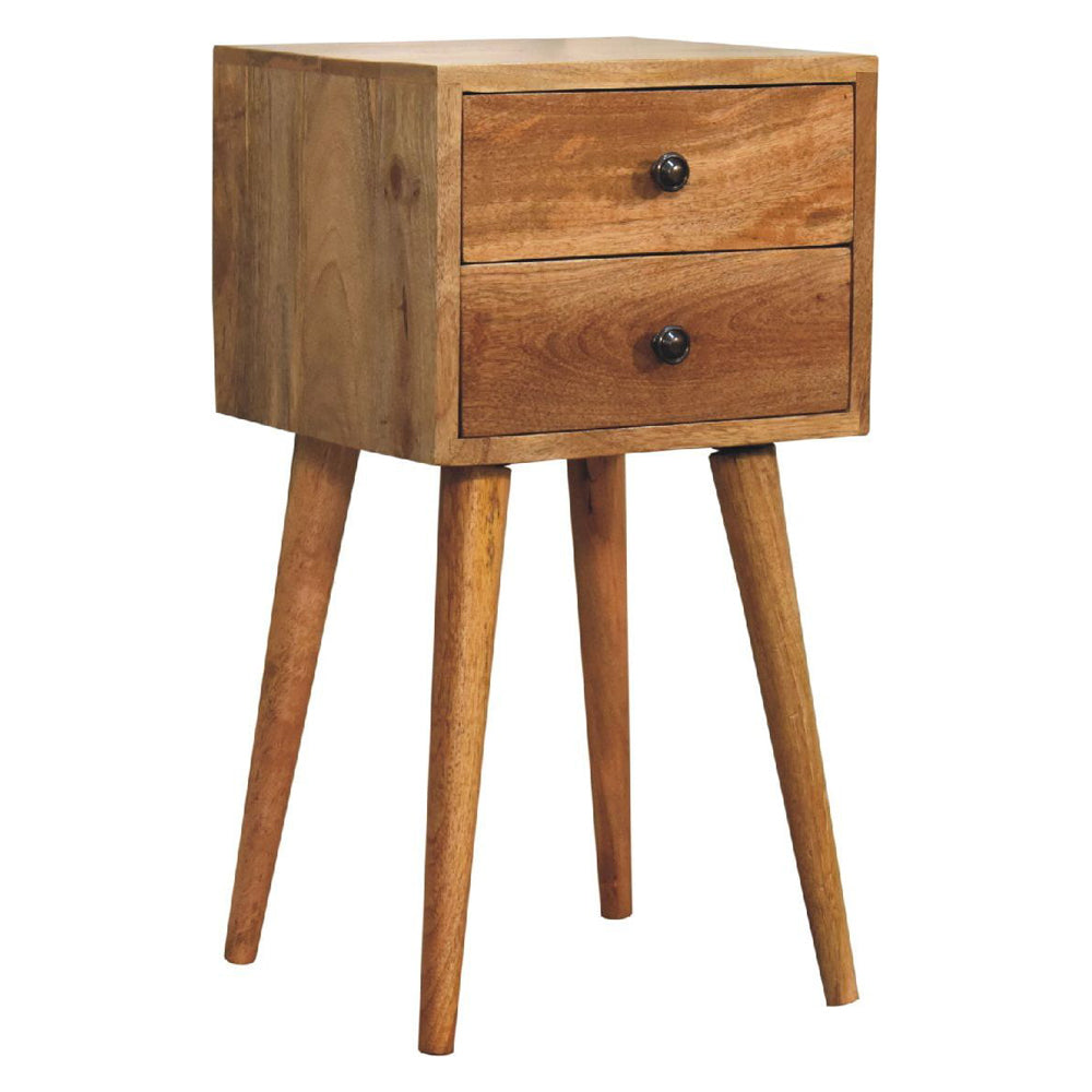 Artisan - Mini 2 Drawer Oak-Ish Nightstand