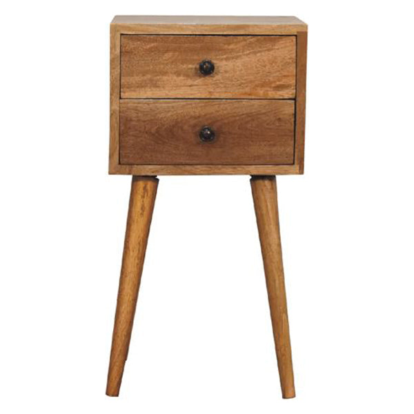 Artisan - Mini 2 Drawer Oak-Ish Nightstand