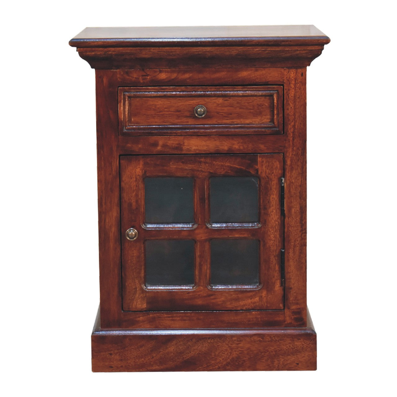 Artisan - Nightstand with Glazed Door in Cherry
