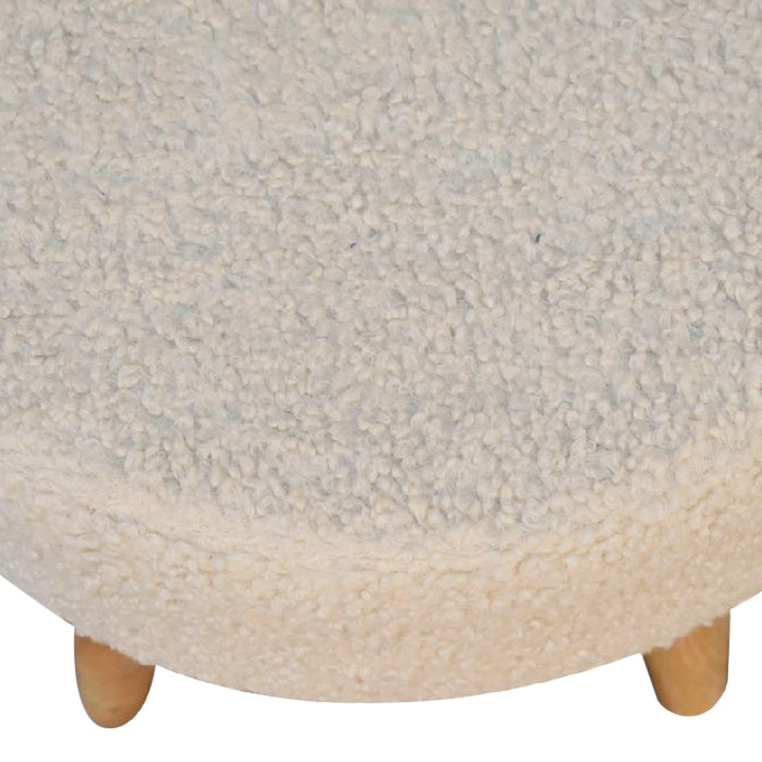 Artisan - Cream Boucle Petite Footstool