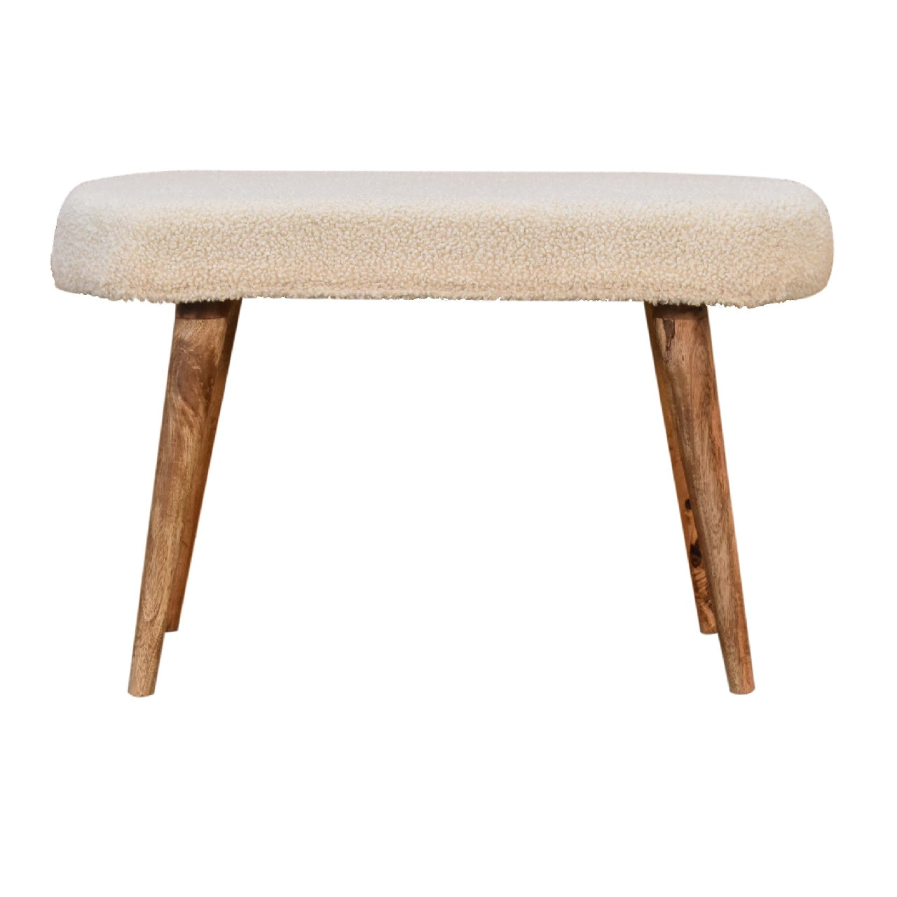 Artisan - Nordic Bench in Cream, Boucle