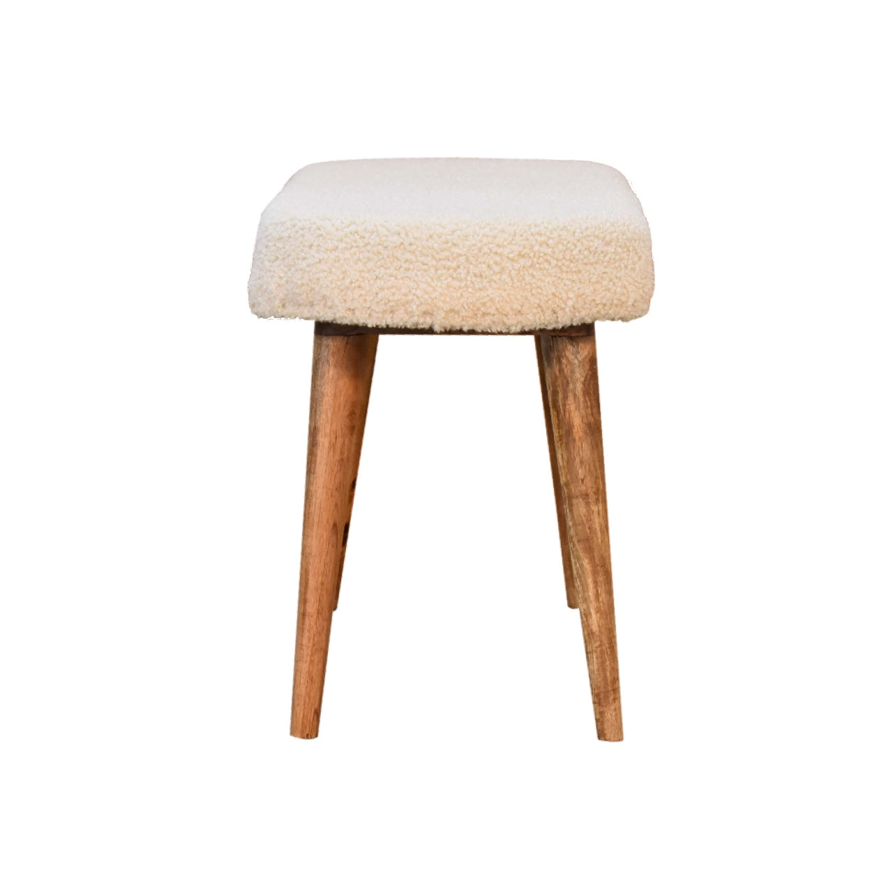Artisan - Nordic Bench in Cream, Boucle