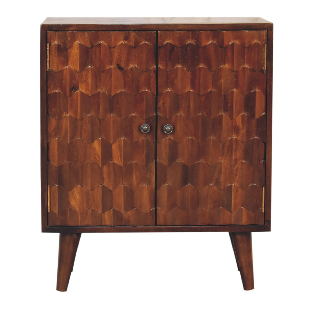 Artisan - Pineapple Carved Cabinet in Chestnut