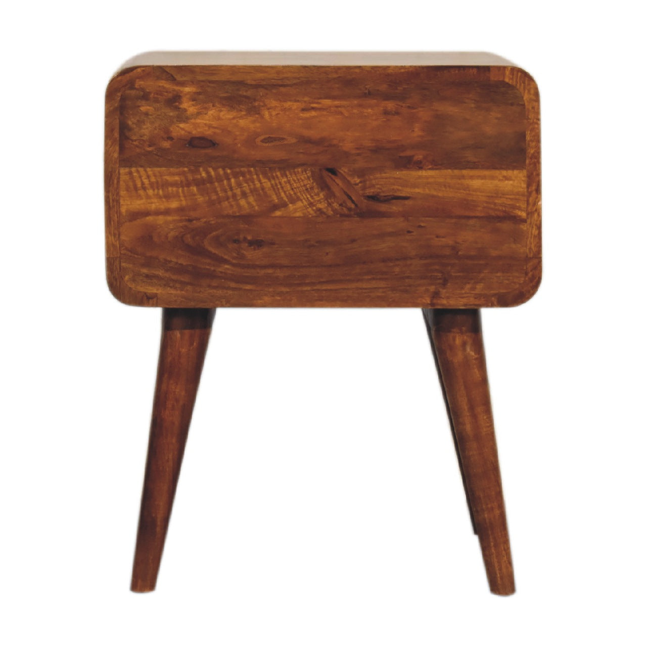 Artisan - Eden Curved Nightstand in Chestnut