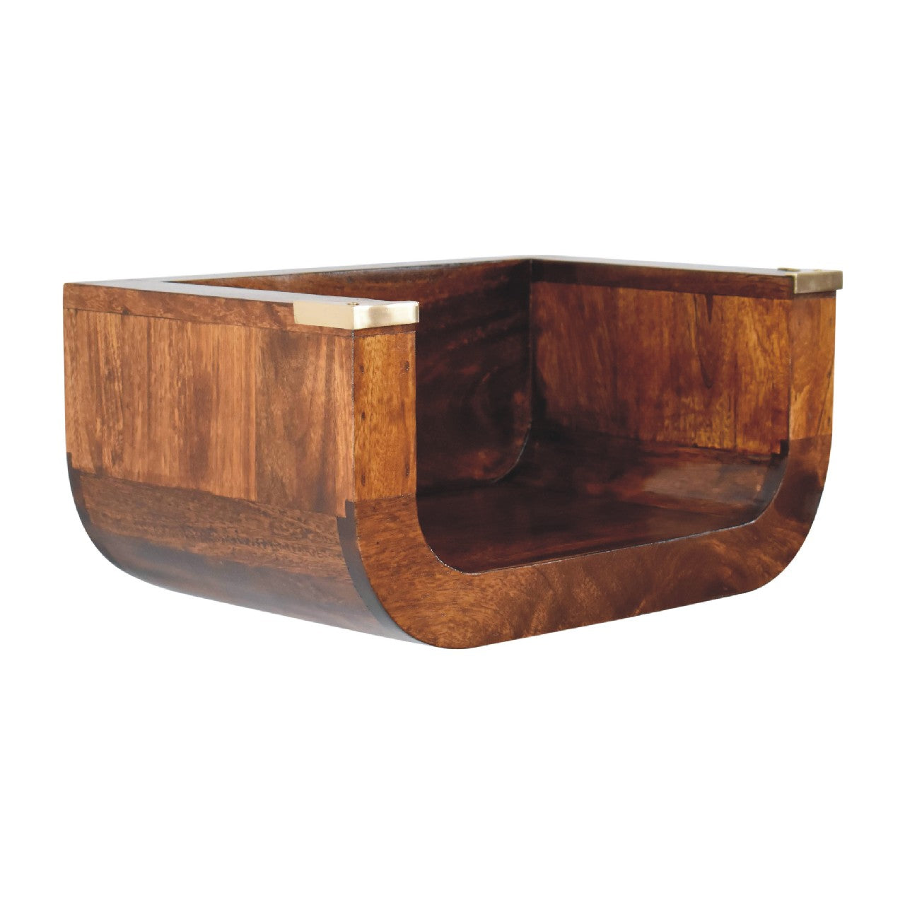 Artisan - Indira Floating Nightstand in Chestnut