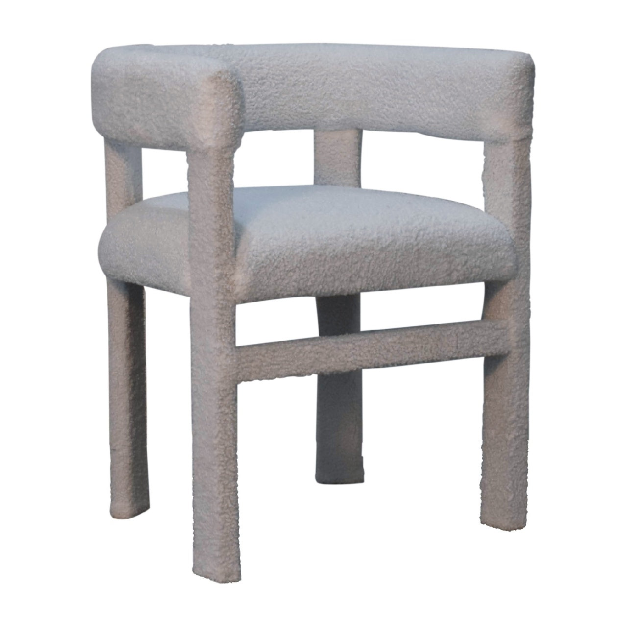 Artisan - Occasional Chair in White, Boucle