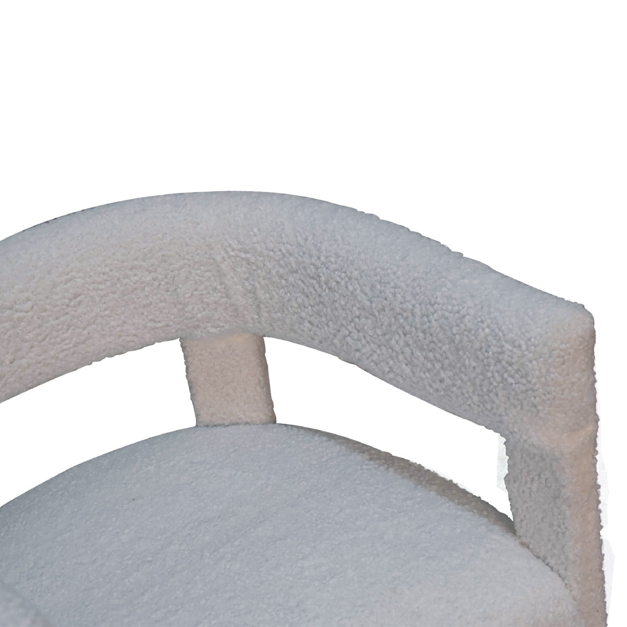 Artisan - Occasional Chair in White, Boucle