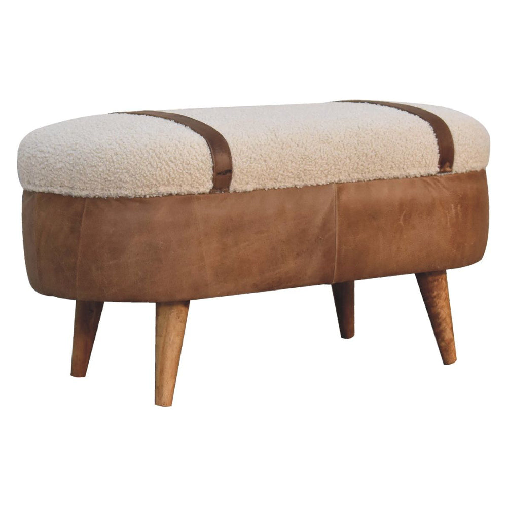 Artisan - Tan Buffalo Boucle Nordic Bench