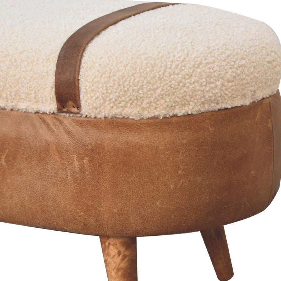 Artisan - Tan Buffalo Boucle Nordic Bench