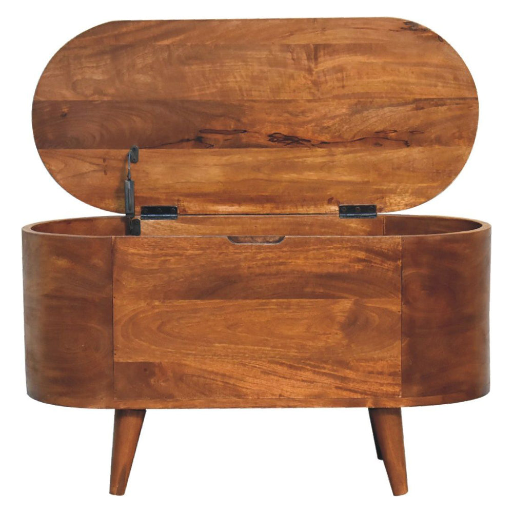Artisan - Chestnut Rounded Lid Up Blanket Box
