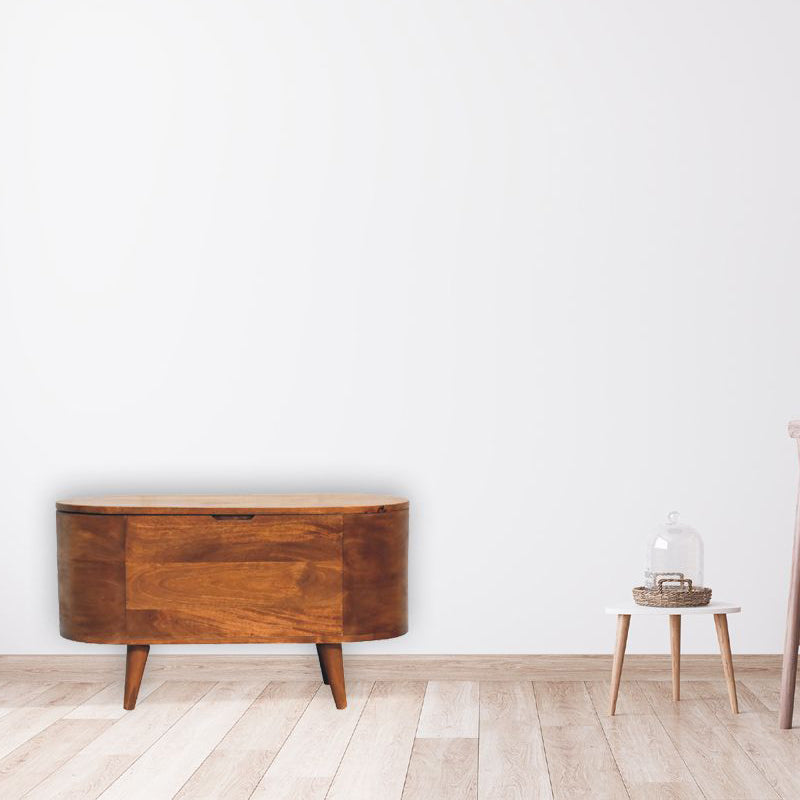 Artisan - Chestnut Rounded Lid Up Blanket Box