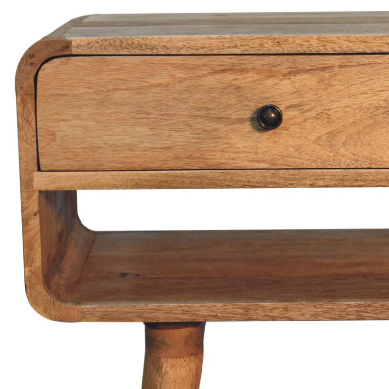 Artisan - Reverse Curve Oak-Ish Media Unit