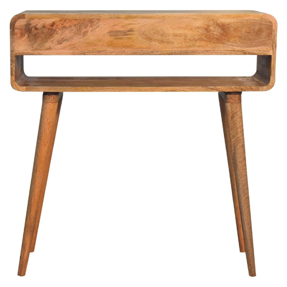 Artisan - Reverse Curve Oak-Ish Media Unit