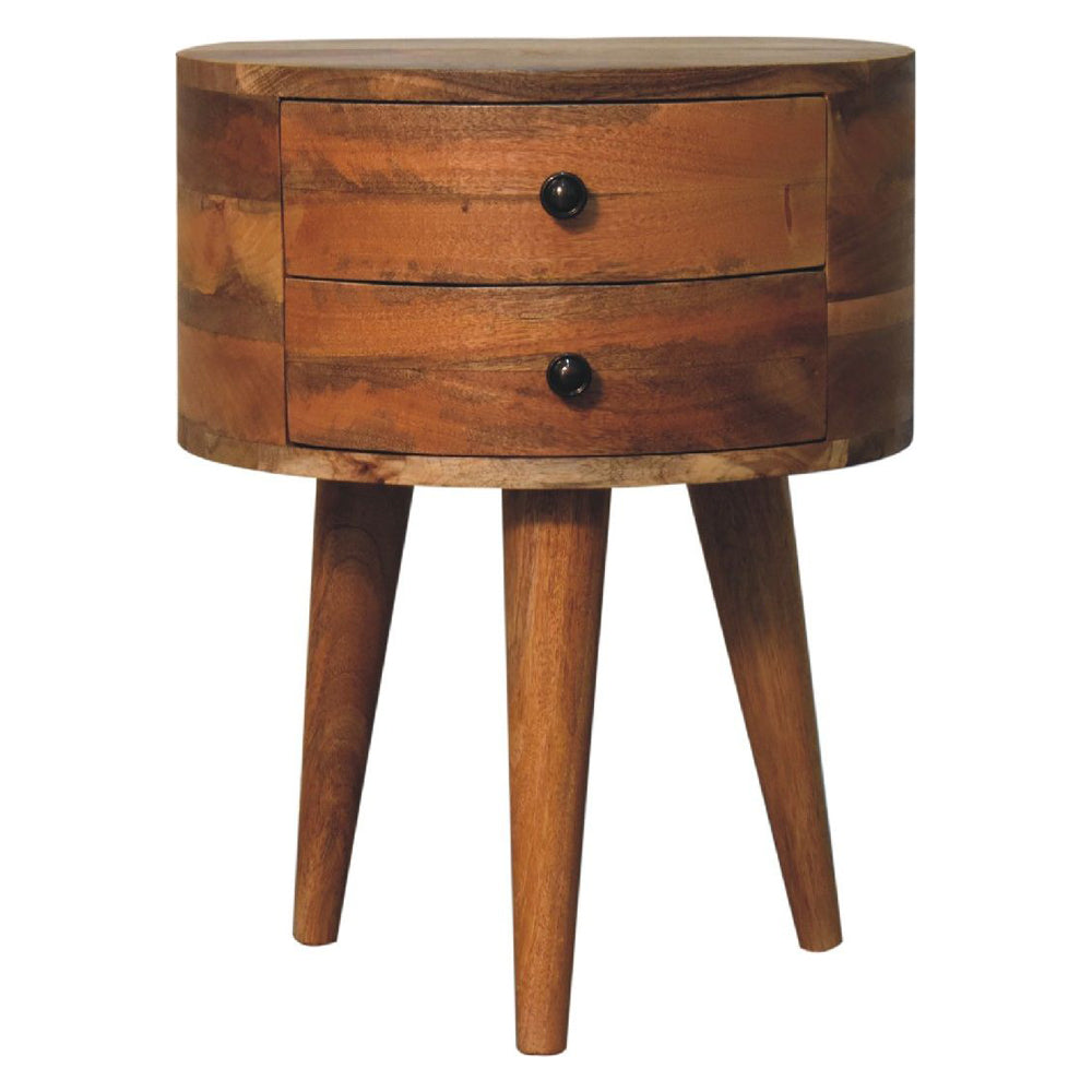 Artisan - Odyssey Oak-Ish Tripod Nightstand