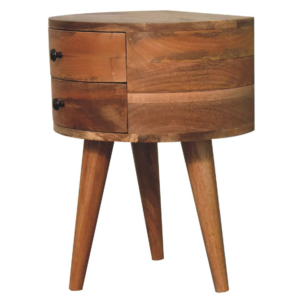 Artisan - Odyssey Oak-Ish Tripod Nightstand