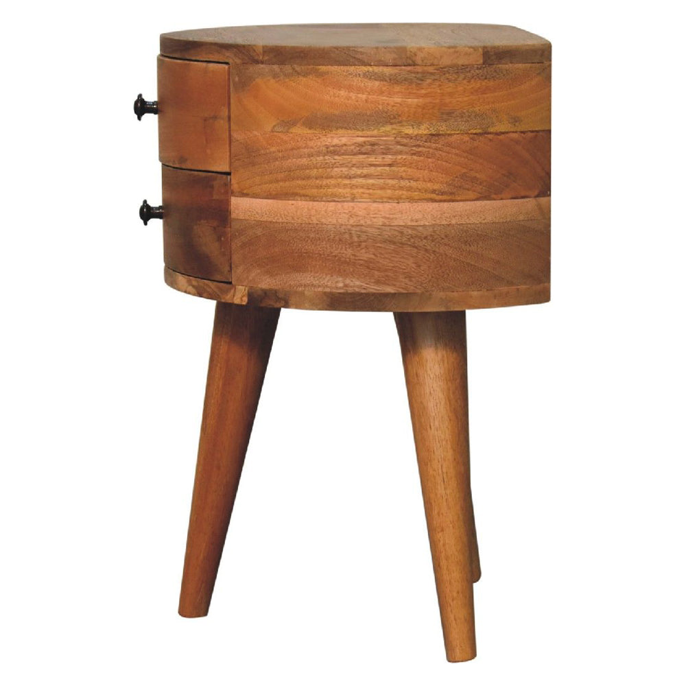 Artisan - Odyssey Oak-Ish Tripod Nightstand