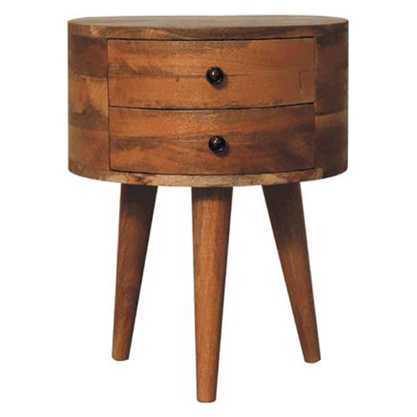 Artisan - Odyssey Oak-Ish Tripod Nightstand