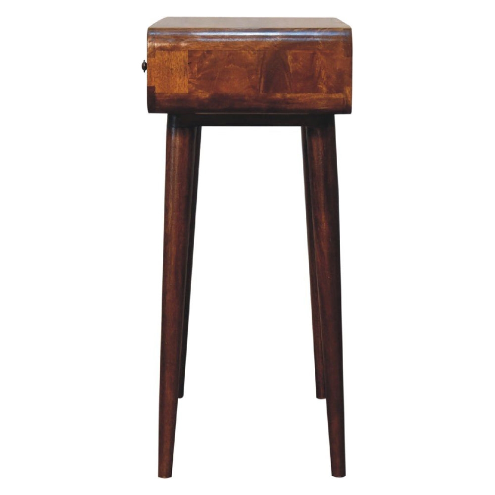 Artisan - Chestnut Curved Hallway Table