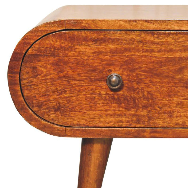 Artisan - Chestnut Circular TV Unit