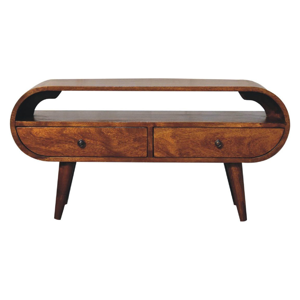Artisan - Chestnut Circular TV Stand