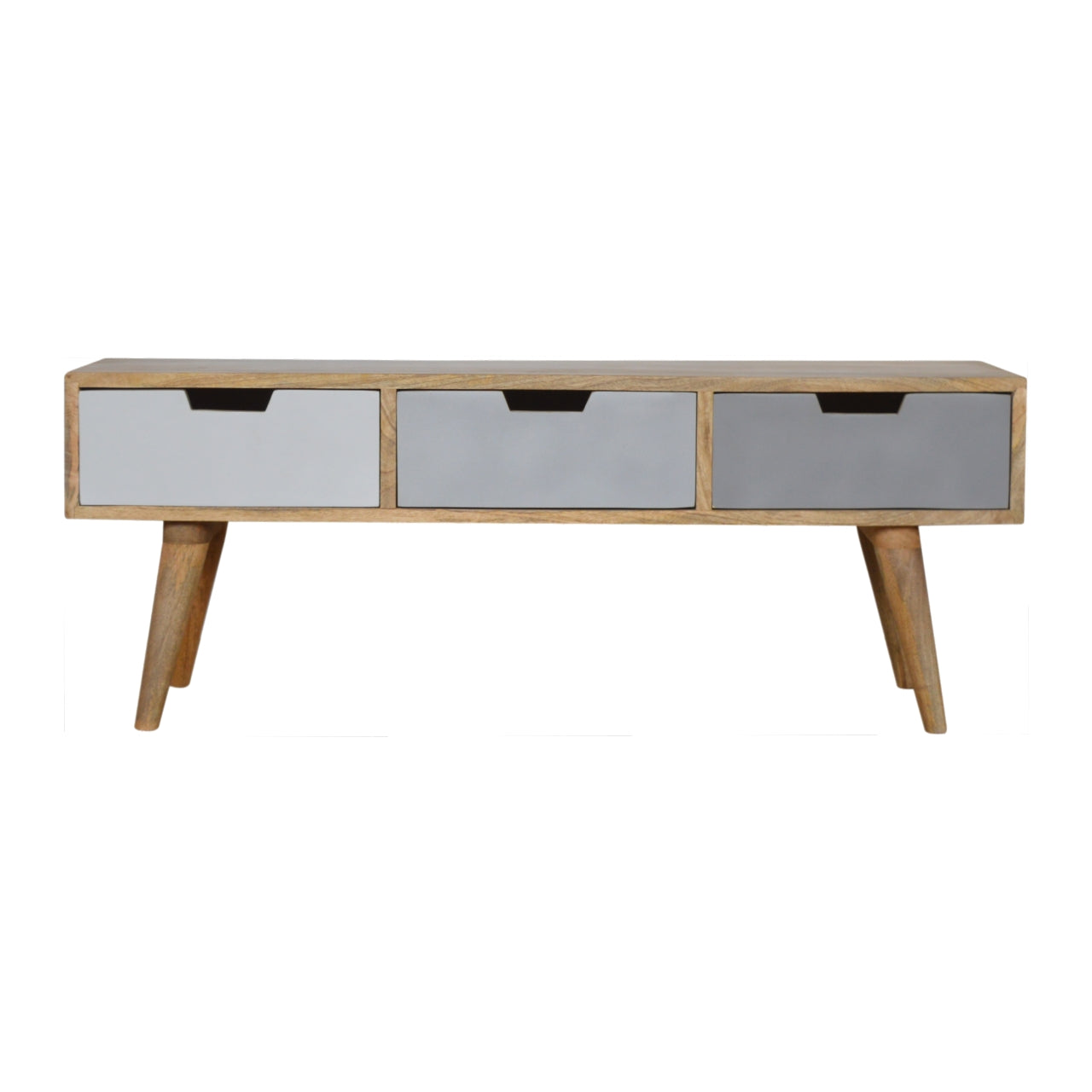 Artisan - Painted Media Unit with 3 Drawer in Gray