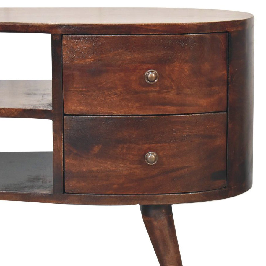 Artisan - Light Walnut Wave Entertainment Unit