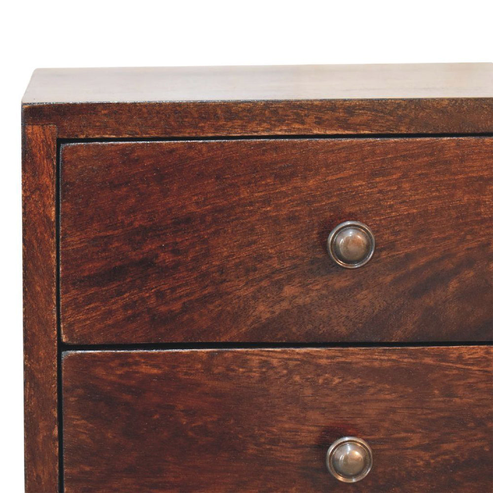 Artisan - Mini 2 Drawer Light Walnut Nightstand