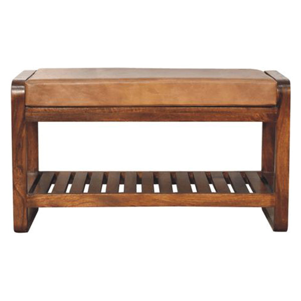Artisan - Small Buffalo Slatted Hallway Bench