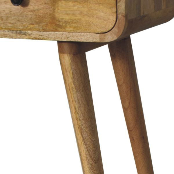 Artisan - Oak-Ish Curved Hallway Table
