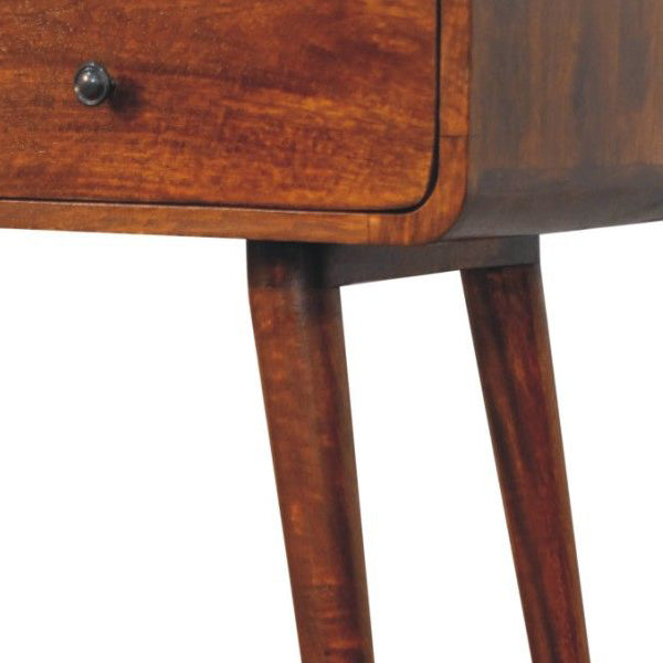 Artisan - Triple Curved Chestnut Console Table