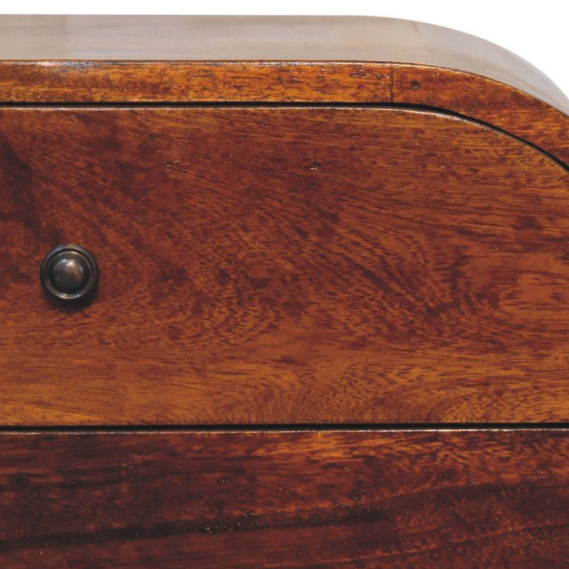 Artisan - Large Chestnut Circular Bedside