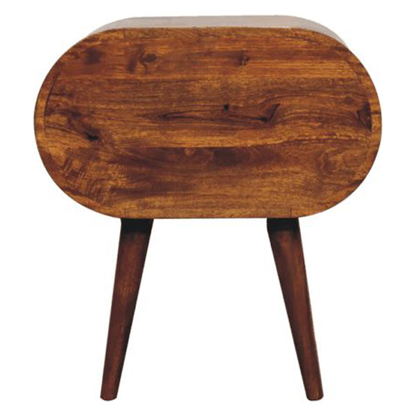 Artisan - Large Chestnut Circular Bedside