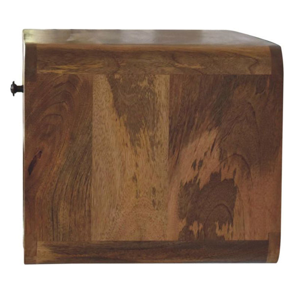 Artisan - Large Floating Curve Open Slot Bedside