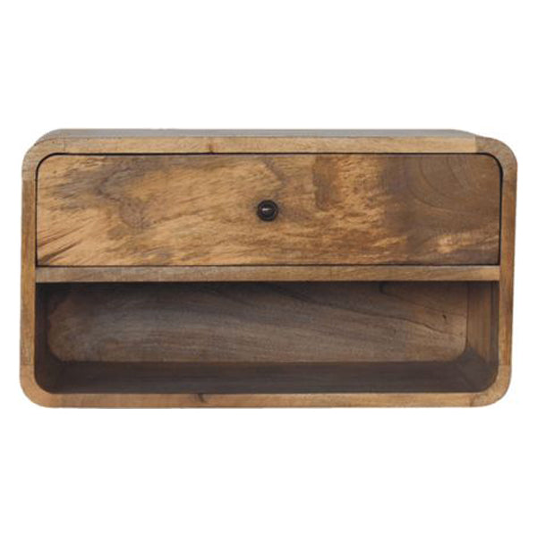 Artisan - Large Floating Curve Open Slot Bedside