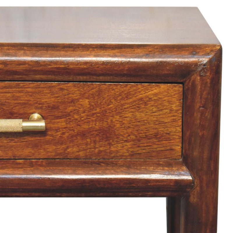Artisan - Chestnut T-Bar Bedside