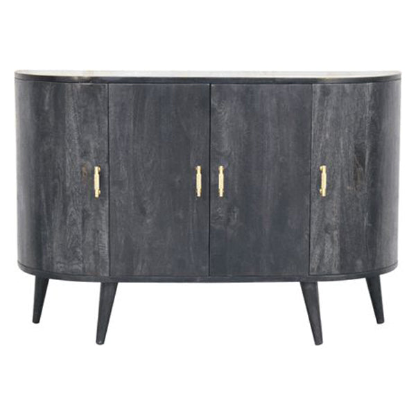 Artisan - Ash Black T-Bar Quad Cabinet
