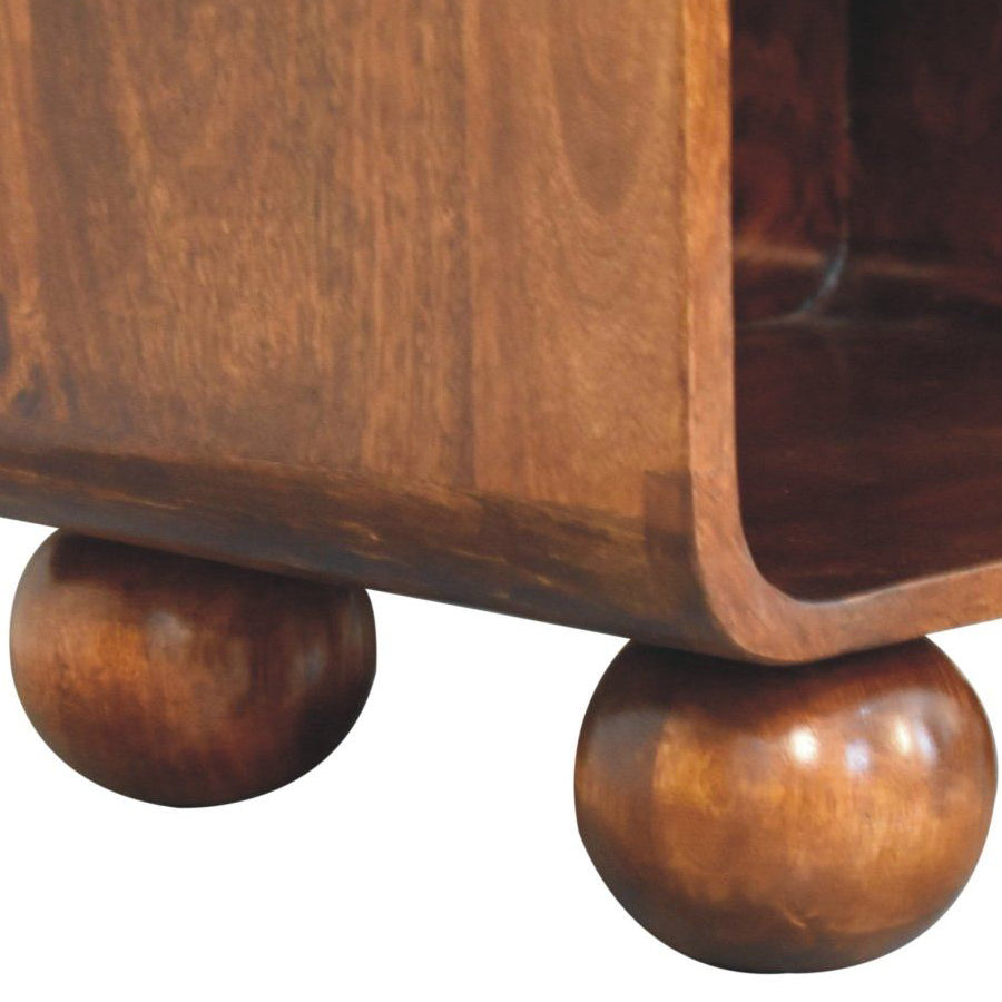 Artisan - Chestnut Open Woven Bedside