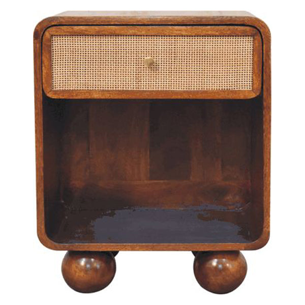 Artisan - Chestnut Open Woven Bedside