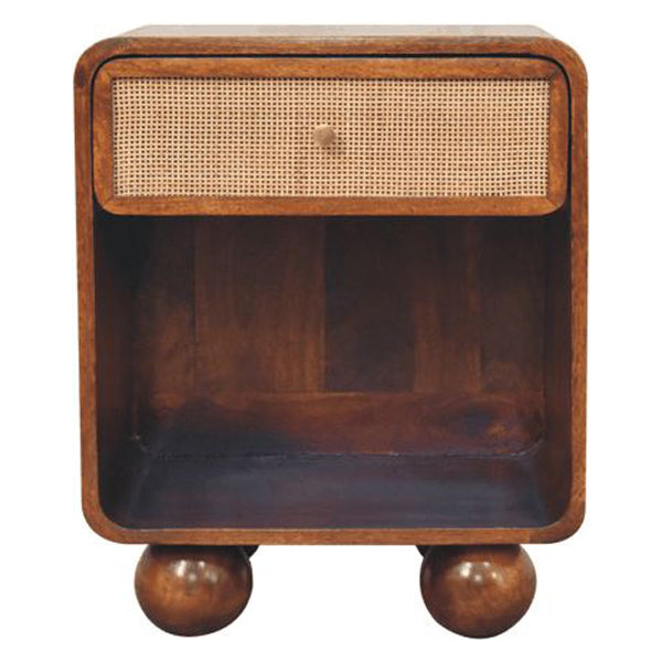 Artisan - Chestnut Open Woven Bedside