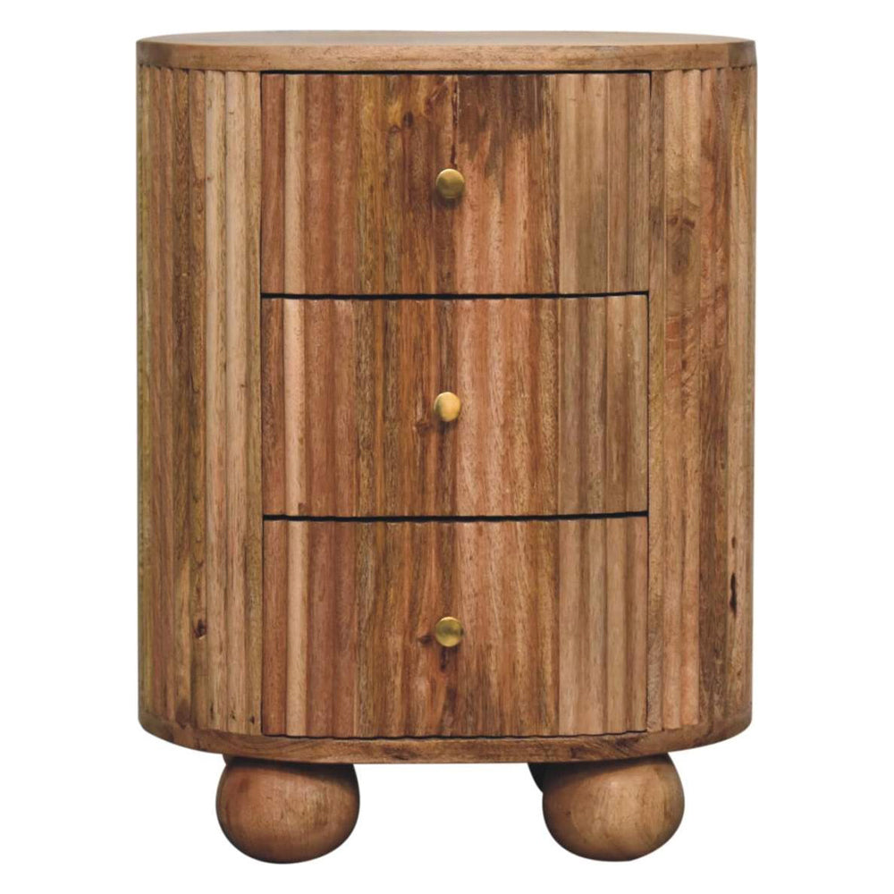 Artisan - Soba Ball 3 Drawer Bedside