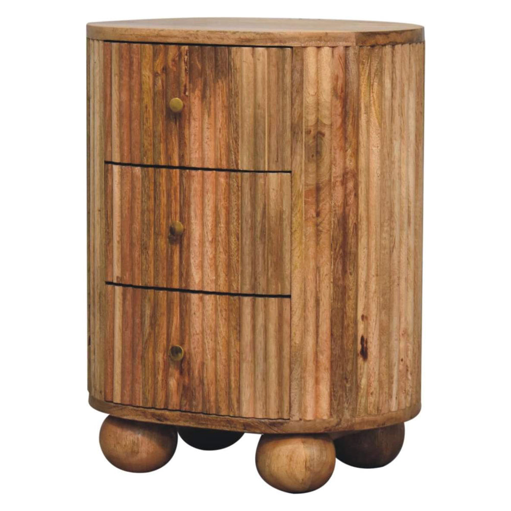 Artisan - Soba Ball 3 Drawer Bedside
