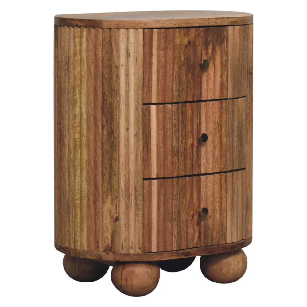 Artisan - Soba Ball 3 Drawer Bedside