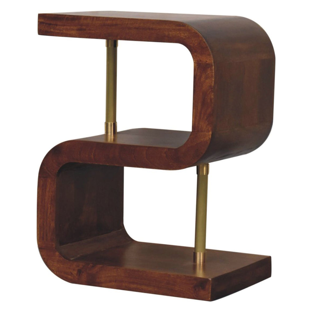Artisan - S-Curve Brass Bedside