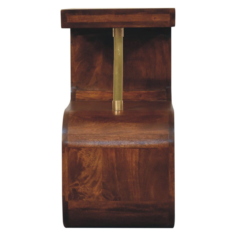 Artisan - S-Curve Brass Bedside