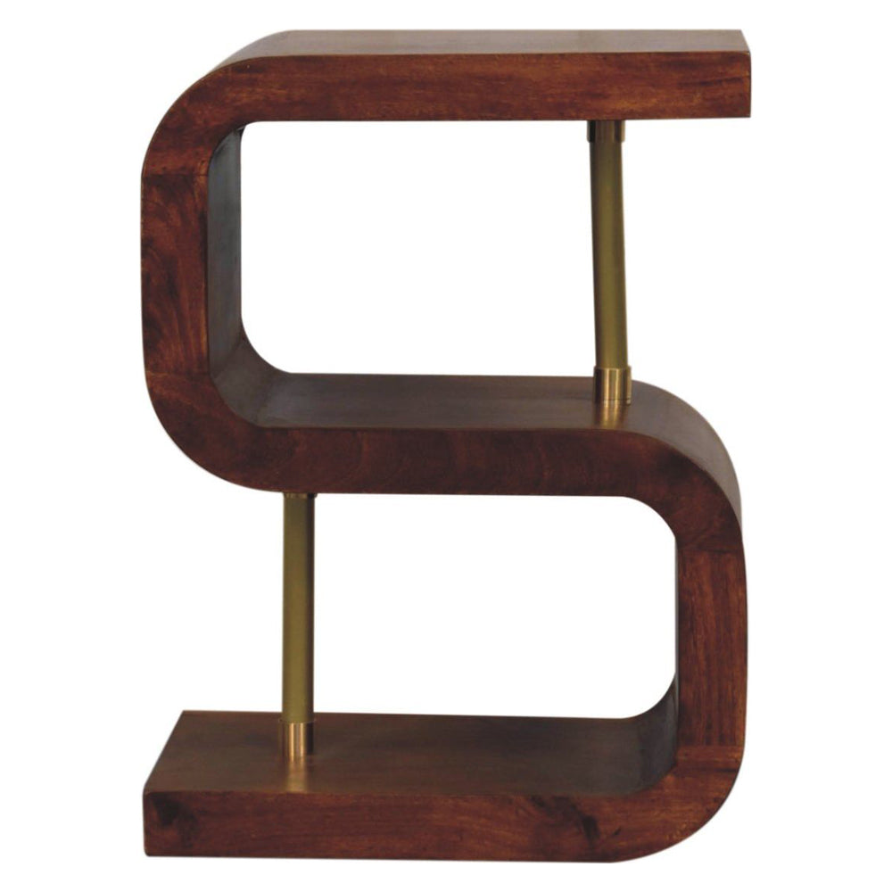 Artisan - S-Curve Brass Bedside