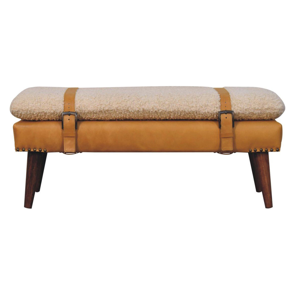 Artisan - Boucle X Leather Bench