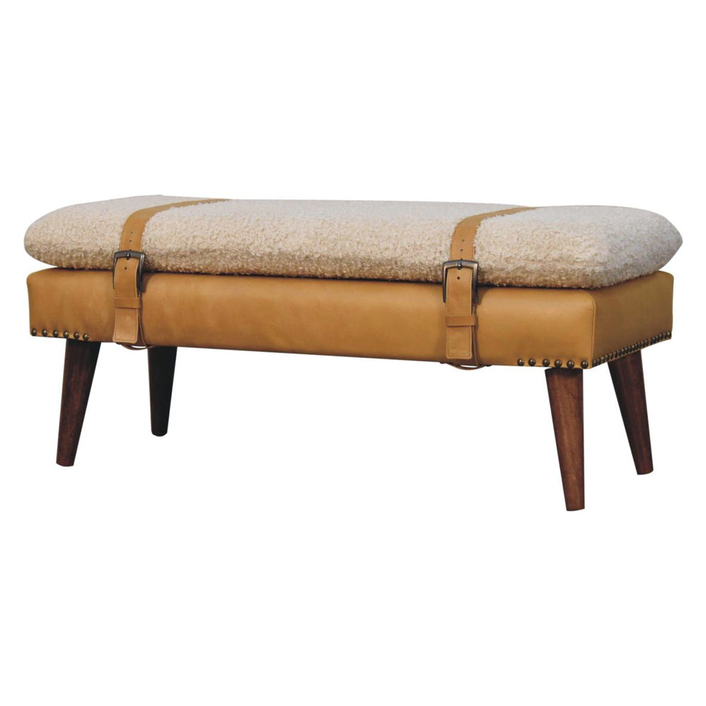 Artisan - Boucle X Leather Bench