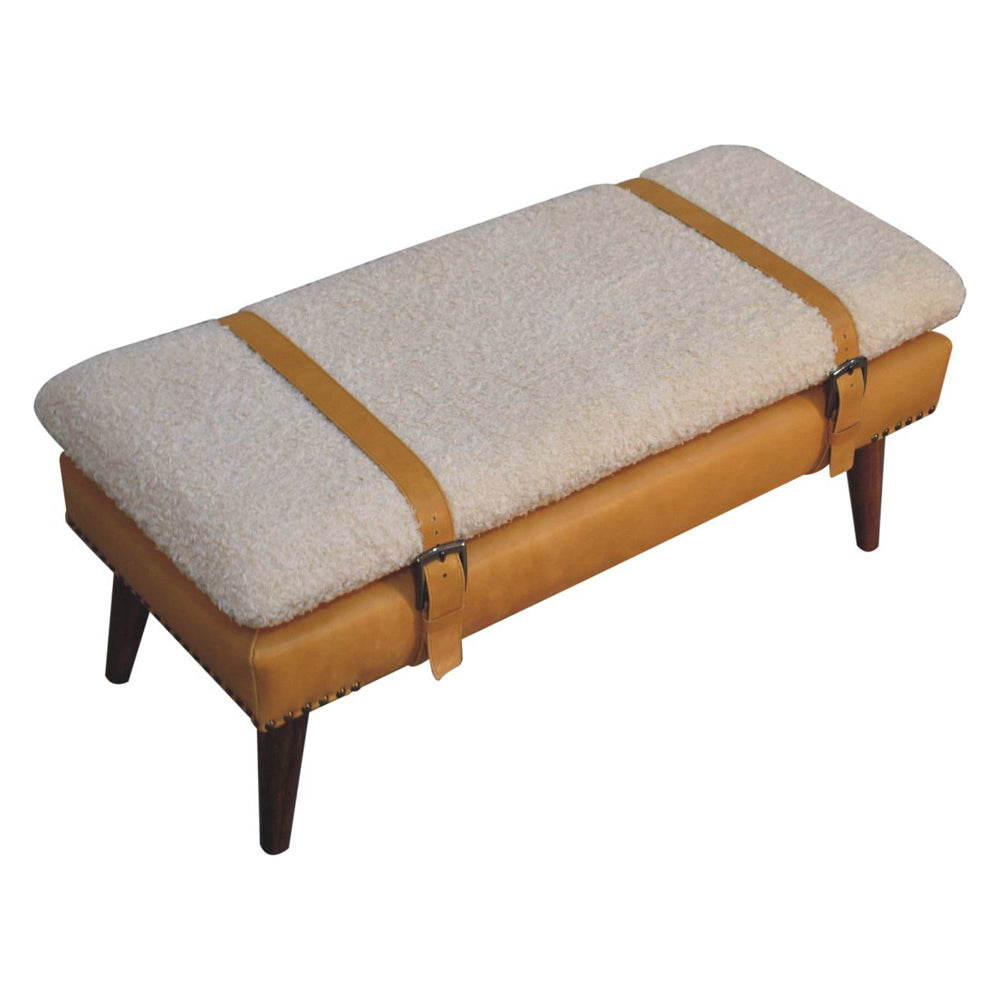 Artisan - Boucle X Leather Bench