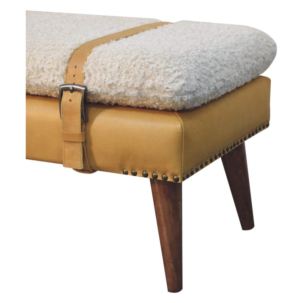 Artisan - Boucle X Leather Bench