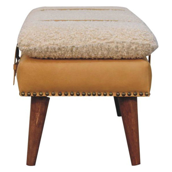 Artisan - Boucle X Leather Bench